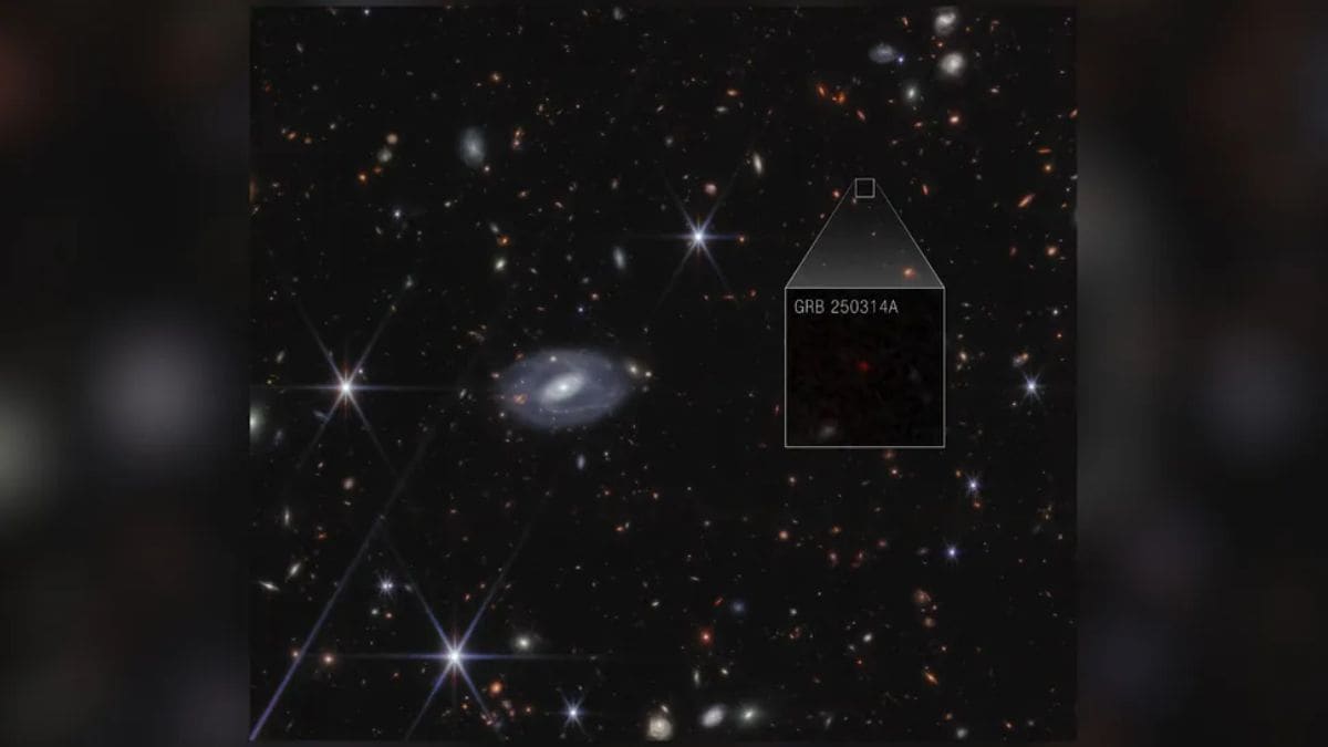 JWST Detects Oldest Supernova Ever Seen, Linked to GRB 250314A