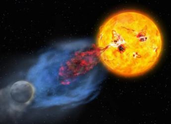 Hubble Observes Massive Stellar Eruption from EK Draconis, Hinting at Life's Origins