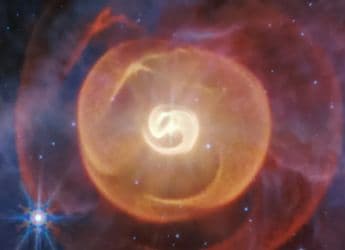 Webb’s Stunning View of Apep Shows a Rare Triple-Star System Wrapped in Spirals