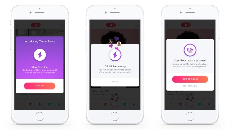 Tinder's New Boost Feature Helps You Skip the Line, Puts You on Top of the Pack