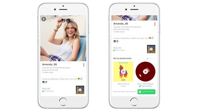 Spotify-Tinder Hookup Adds Music to Romance