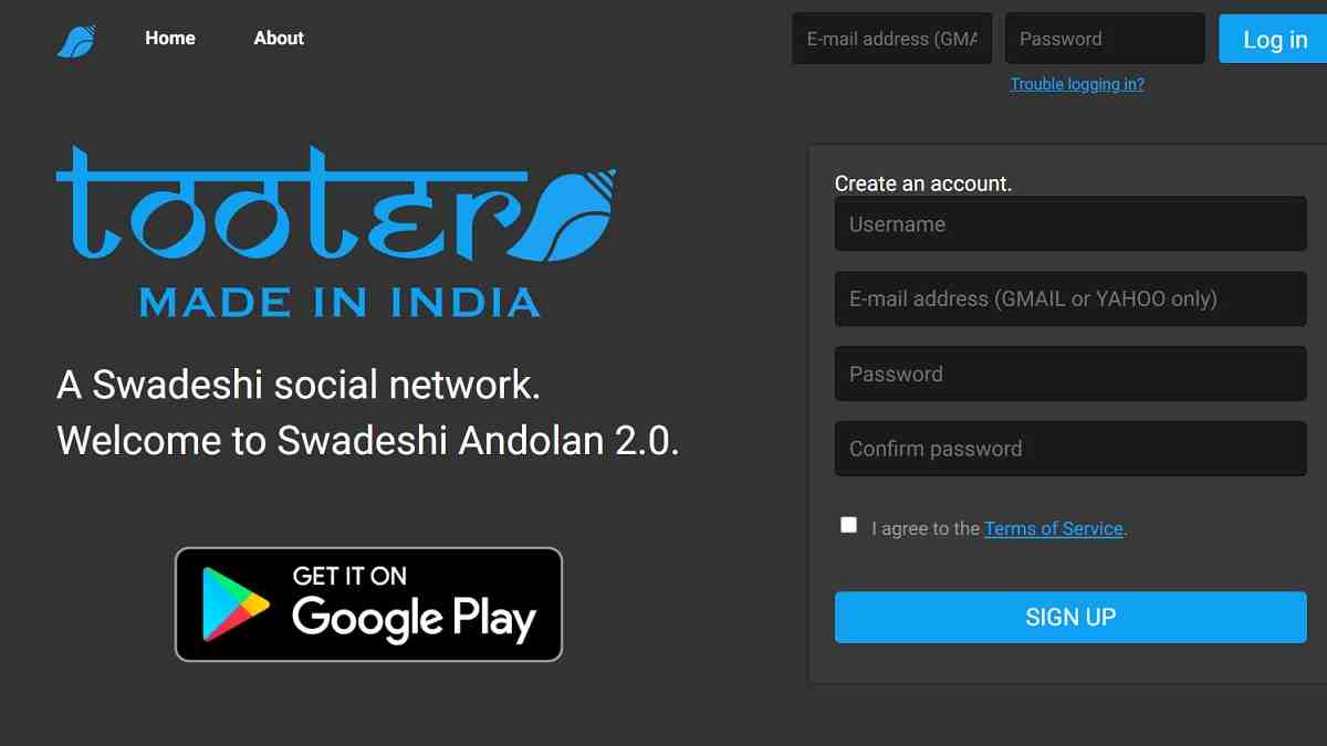 Tooter ‘Swadeshi’ Social Media Platform Modelled After Twitter Surfaces