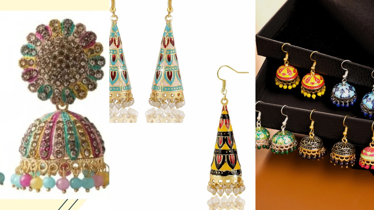 Vibrant Meenakari Earrings to Pair with Western Outfits: Ethnic With a Modern Twist!