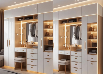 Best Wakefit Wardrobe: Elegant and Space-Saving Engineered Wood Almirah Designs