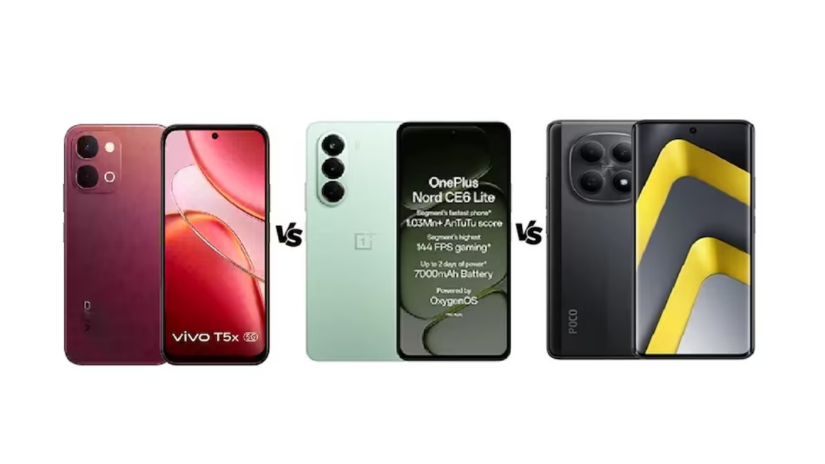 விவோ T5x 5G, ஒன்பிளஸ் நோர்ட் CE6 லைட் மற்றும் போக்கோ M8 5G: ₹30,000-க்கு கீழ் எது சிறந்தது?