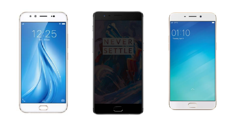 Vivo V5 Plus vs OnePlus 3T vs Oppo F1 Plus: Battle of the Mid-Range Selfie Phones