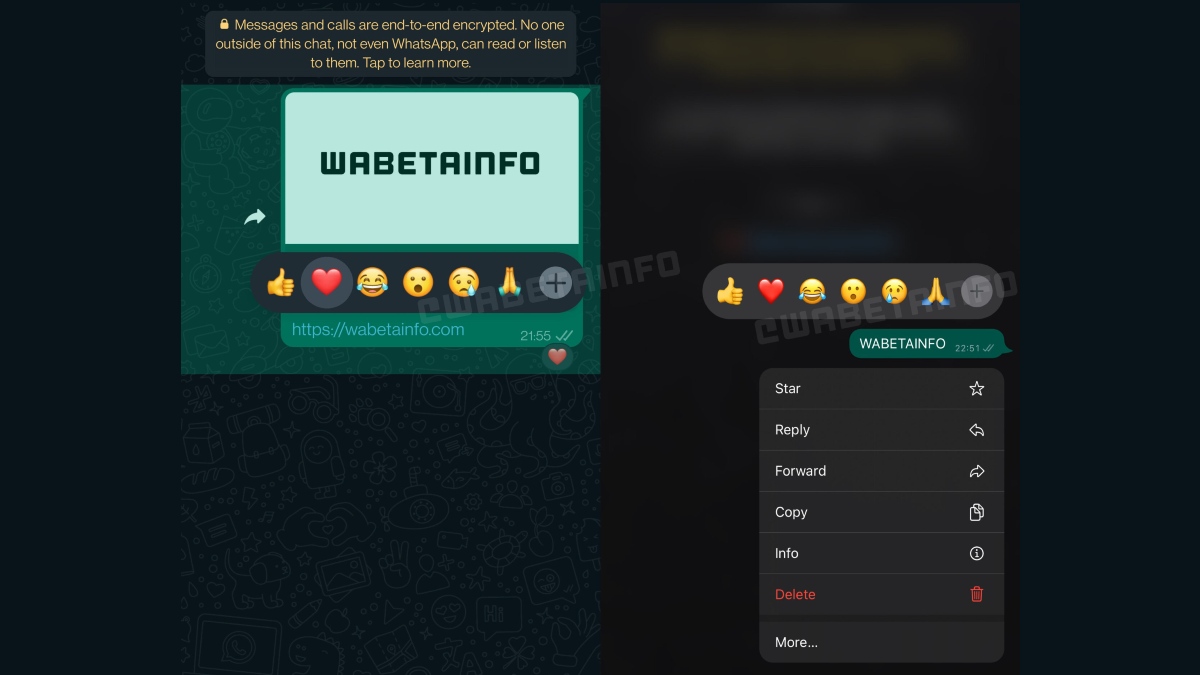 WhatsApp Reactions Updated Beta Version Rolling Out to Android, iOS: Report