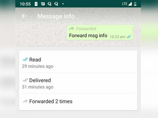 WhatsApp Update for Android Includes Traces of Dark Mode, Brings Forwarding Information