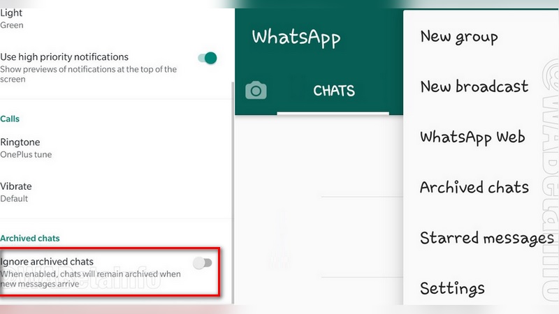 WhatsApp &lsquo;Archived Chats&rsquo; Relocated, &lsquo;Ignore Archived Chats&rsquo; Feature Spotted Testing