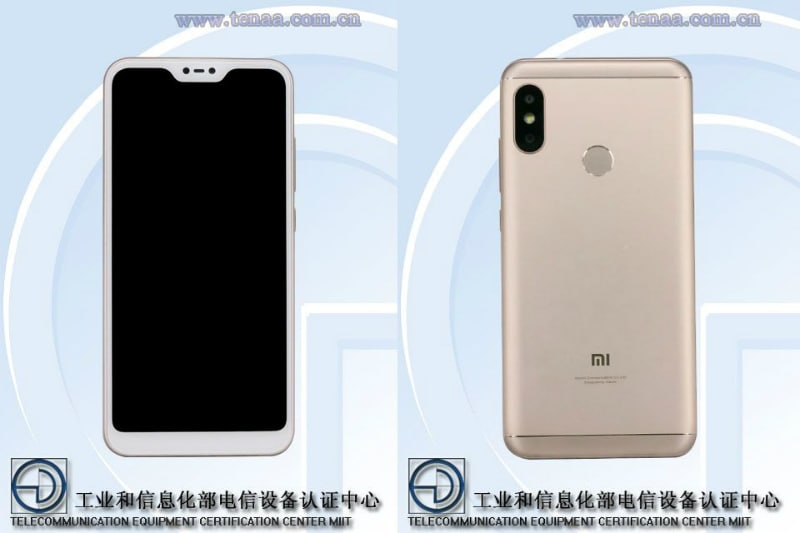 Mi A2 Lite With Display Notch Spotted on Singapore Certification Site