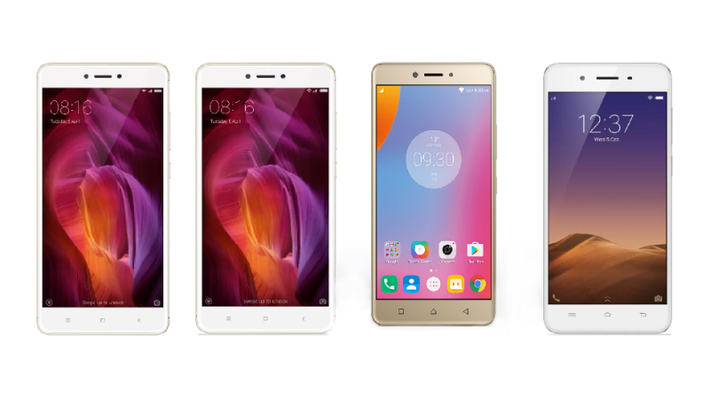 Xiaomi Redmi Note 4 vs Samsung Galaxy J7 (2016) vs Lenovo K6 Note vs Vivo Y55L: The Budget Battle Gets Tougher