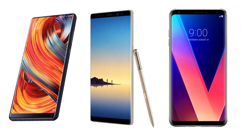 Xiaomi Mi MIX 2 vs Samsung Galaxy Note 8 vs LG V30: Price, Specifications, and Features Compared