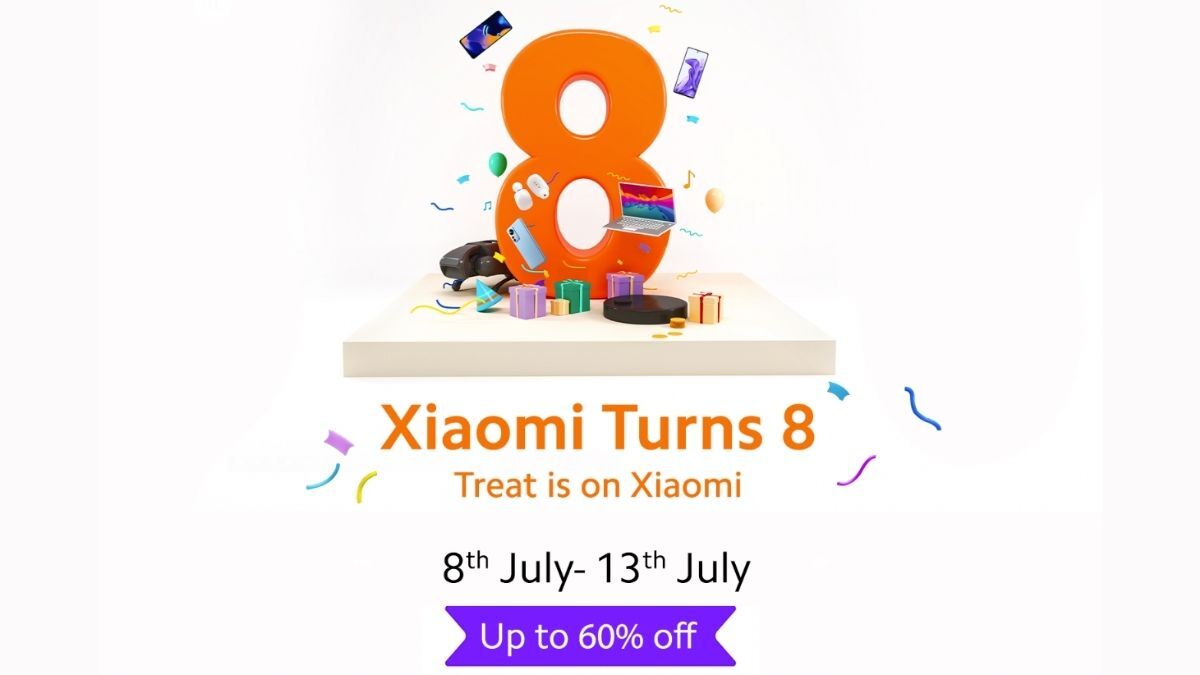 'Xiaomi Turns 8' Anniversary Sale Announced With Discounts on Smartphones, Laptops, More