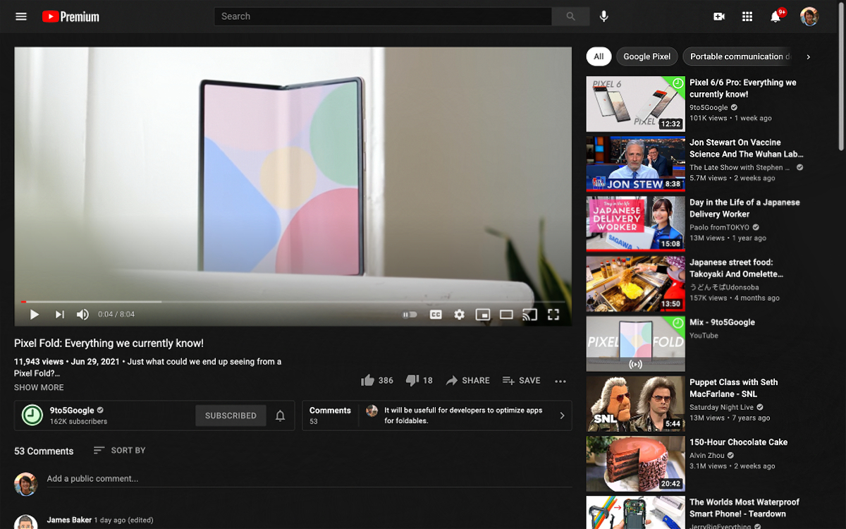 YouTube Testing Description Redesign for Web With More Focus on Comments: Report
