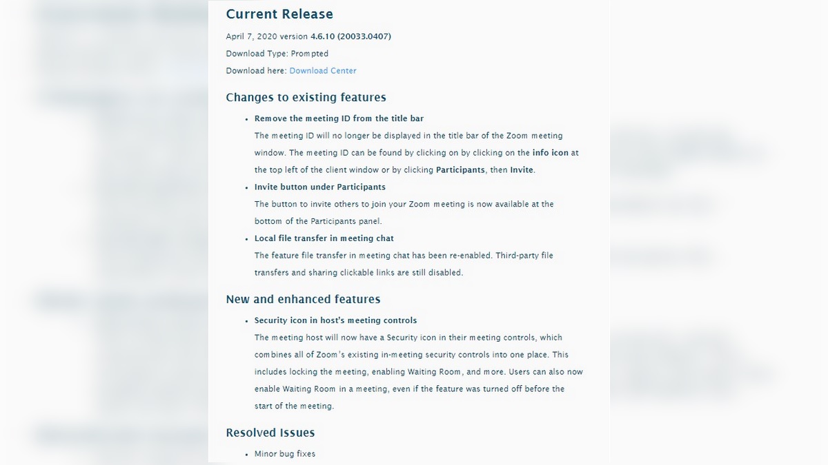 Zoom CEO Addresses Security Issues, Desktop App Updated to Remove Meeting IDs From Title Bar
