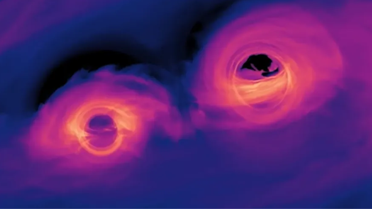Scientists Identify Rare Black Hole Merger in the Early Universe Using Gravitational Mapping