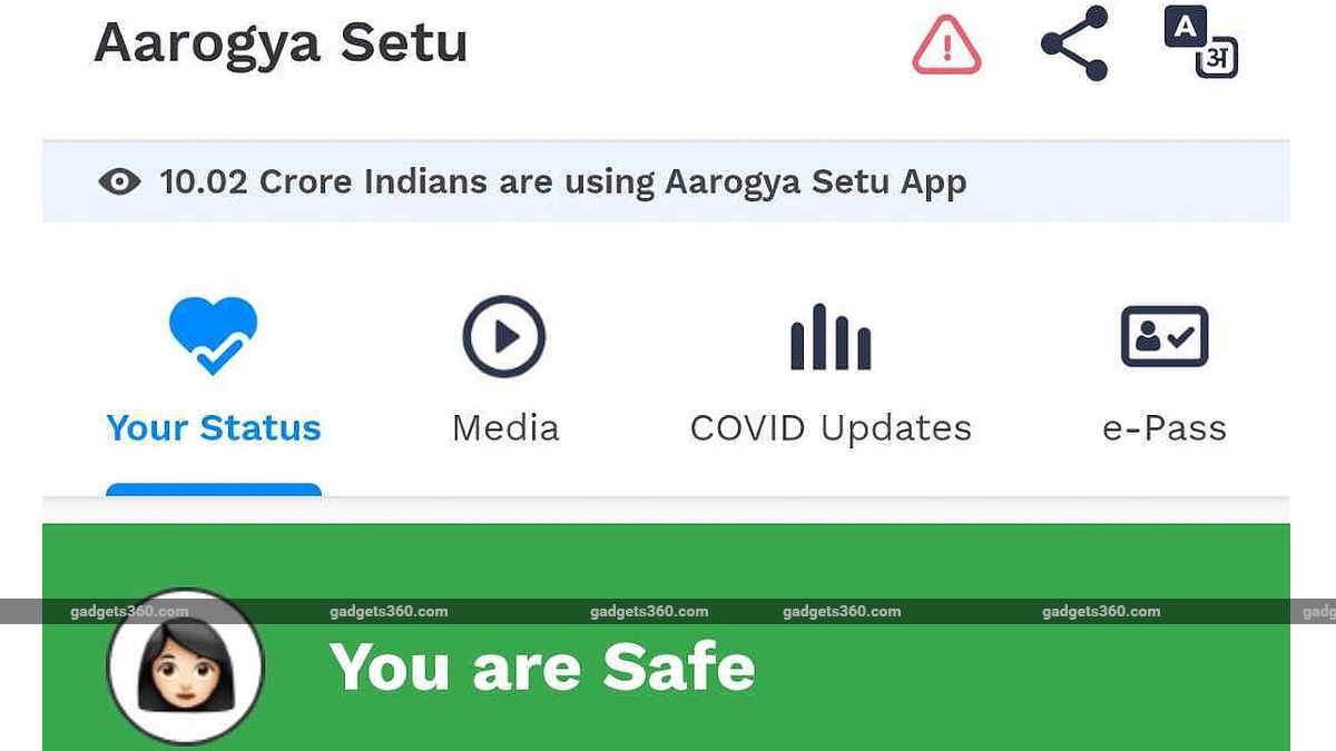 Aarogya Setu App Crosses 10 Crore Registered Users Mark in 41 Days of Launch