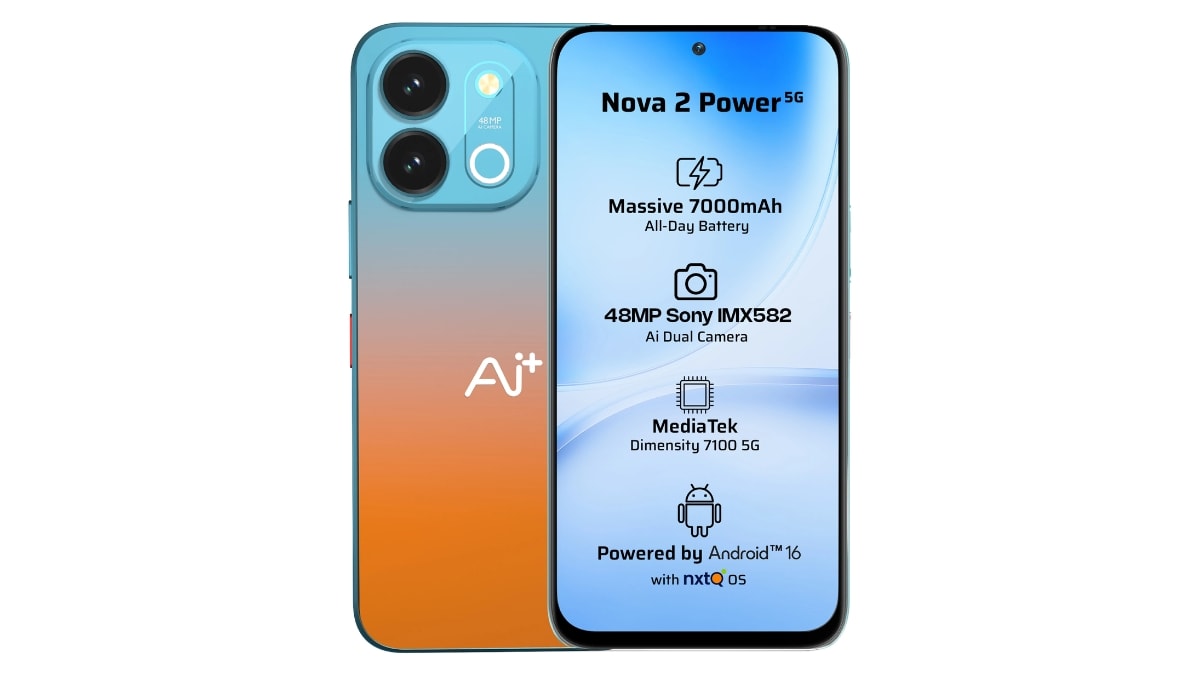 Ai+ Nova 2 Power 5G Launched in India With Dimensity 7100 SoC, 7,000mAh Battery: Price, Specifications