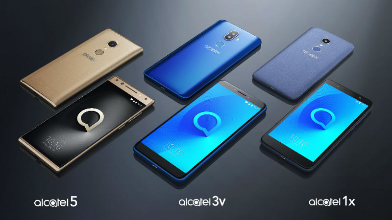 CES 2018: Alcatel 1X, Alcatel 3V, Alcatel 5 Smartphones With 18:9 Full View Displays Unveiled