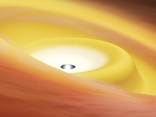 Young Star With a Deformed Disc Sheds Light on Misaligned Planetary Orbits