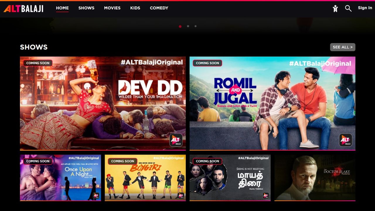 Balaji Telefilms' ALTBalaji Streaming Service Launches on Android and iOS