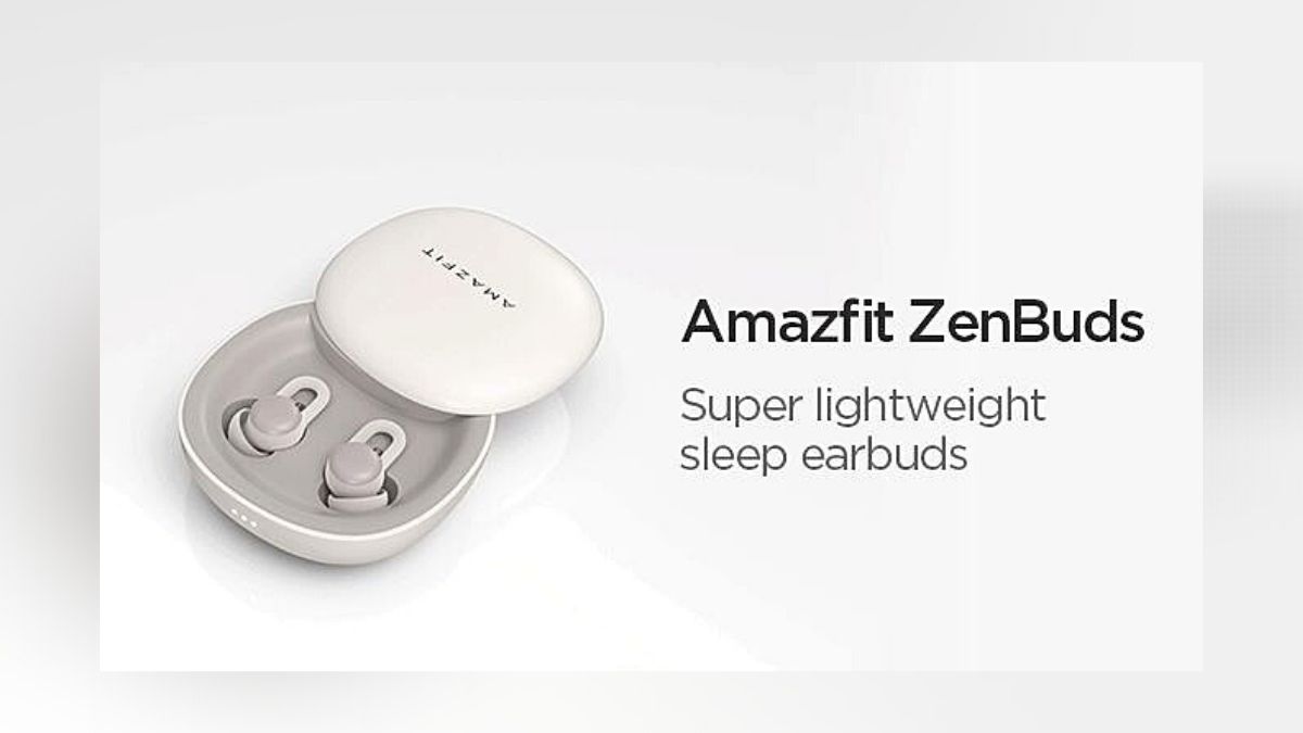 Amazfit Zenbuds TWS Earbuds With 12-Hour Battery Life, Auto Sleep Detection Launched on Indiegogo