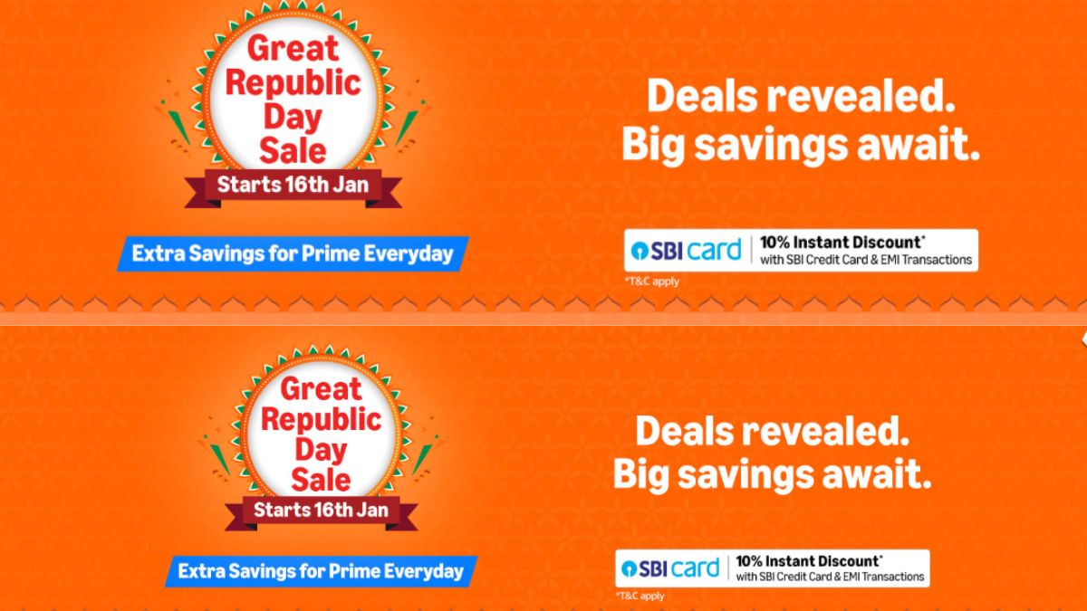 Amazon Great Republic Day Sale Starts 16th Jan: Grab Top Deals on Home Appliances