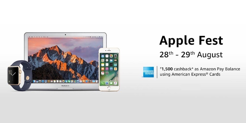 Amazon Apple Fest Offers iPhone 7, MacBook Pro & More With Cashbacks and Discounts