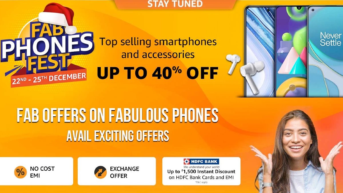 Amazon Fab Phones Fest Sale Begins on December 22; Brings Up to 40 Percent Off on Smartphones, Accessories