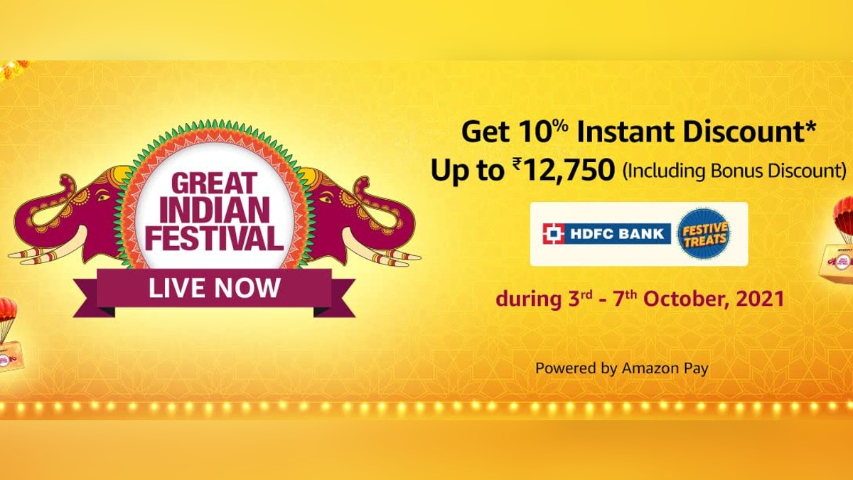 Amazon Great Indian Festival 2021 Sale: HDFC Bank Resets Discounts on Debit, Credit Cards
