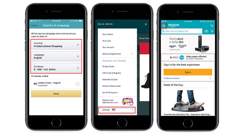 Amazon App Gets International Shopping Feature to Let Users Import Products from the US