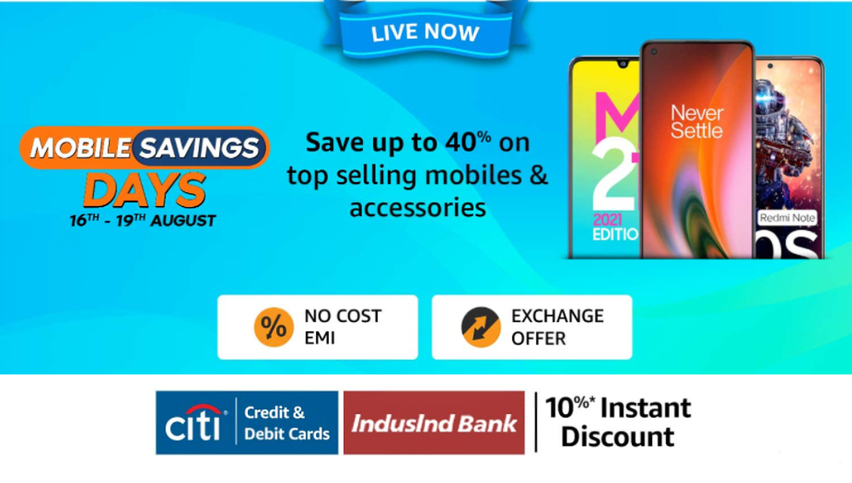 Amazon Mobile Savings Days Sale Begins: Up to Rs. 4,000 Off on OnePlus 9, More Deals