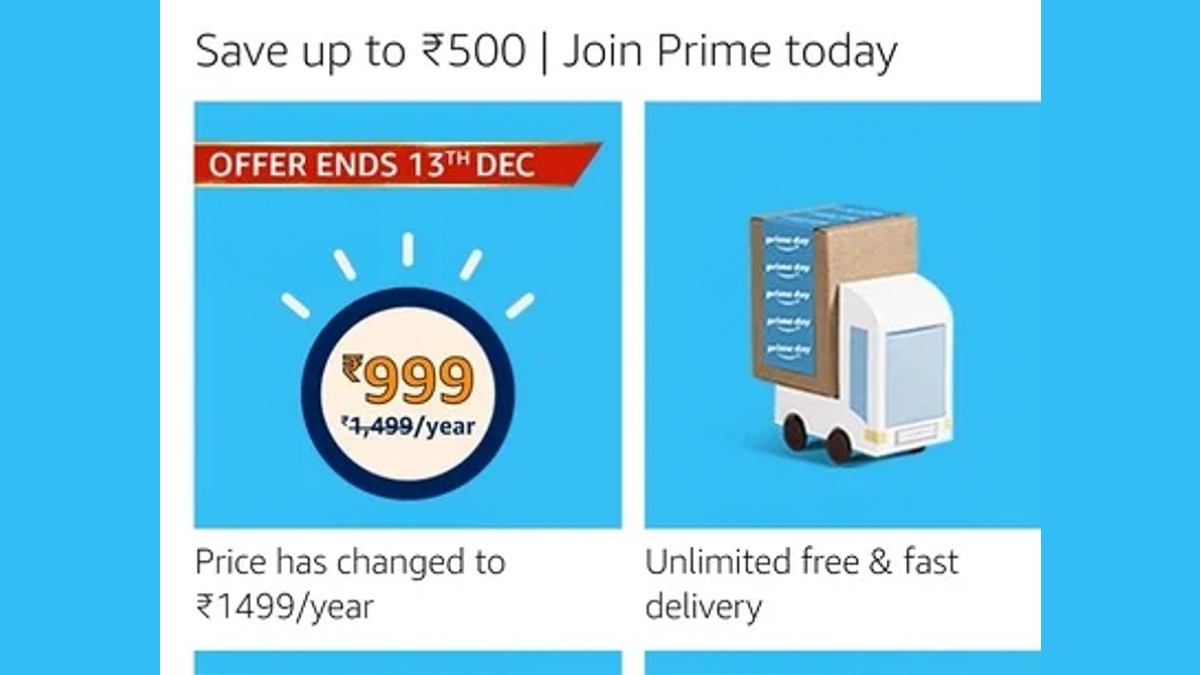 Amazon Prime Membership to Get Costlier by Up to 50 Percent From December 13: All Details