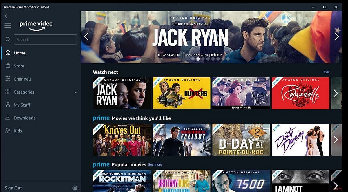 Amazon Prime Video App Now Available On Windows 10 Via Microsoft Store Technology News