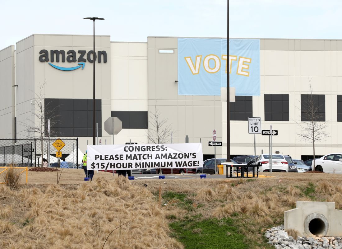 Amazon Takes Early Lead as Labour Union Vote Count Gets Underway