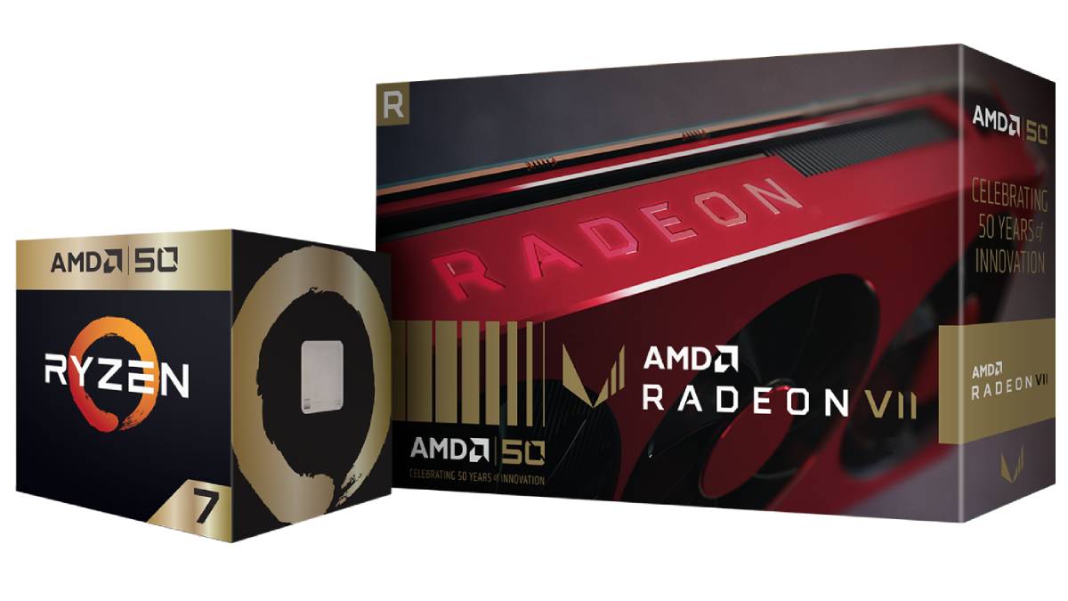 AMD Celebrates 50th Anniversary With Ryzen 7 2700X, Radeon VII Gold Edition, 2 Free Games
