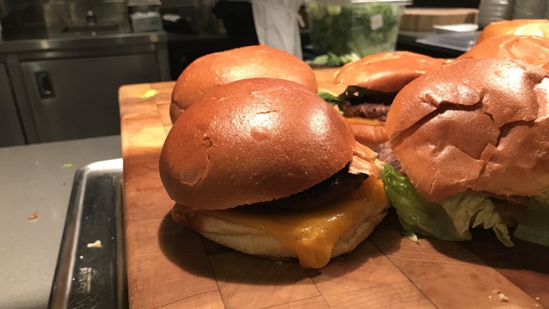 Google Office Serves 'Android Burgers' With Cheese Below Patty