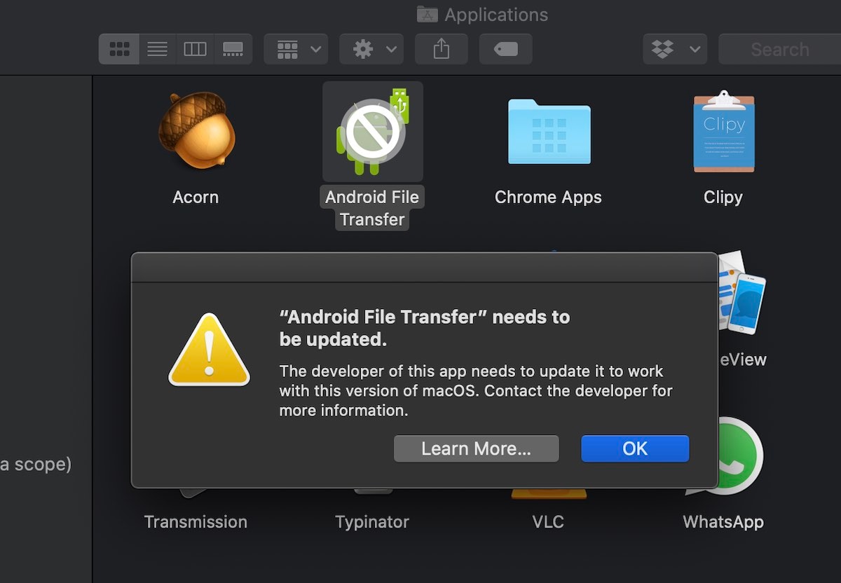 android file transfer macOS Catalina macOS Catalina