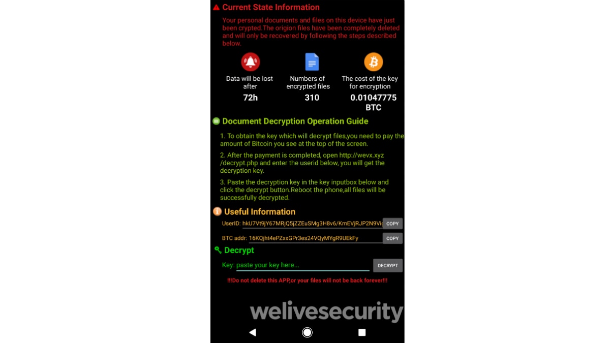 android filecoder c ransomware ransom note welivesecurity Android filecoder