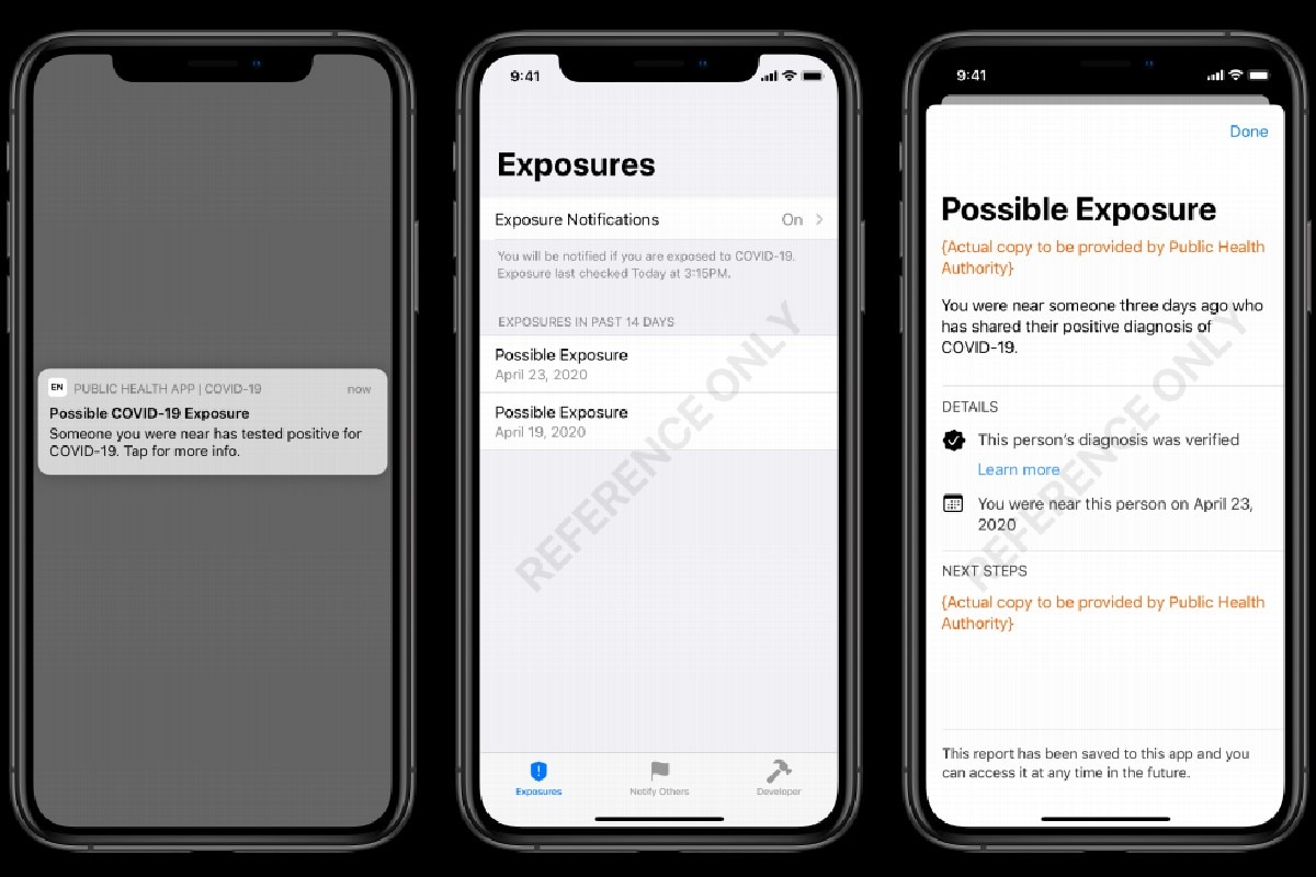 Apple, Google Detail Exposure Notifications That Will Come Through