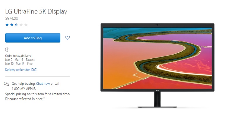 LG UltraFine 5K Display With Enhanced Shielding Starts Shipping March 8