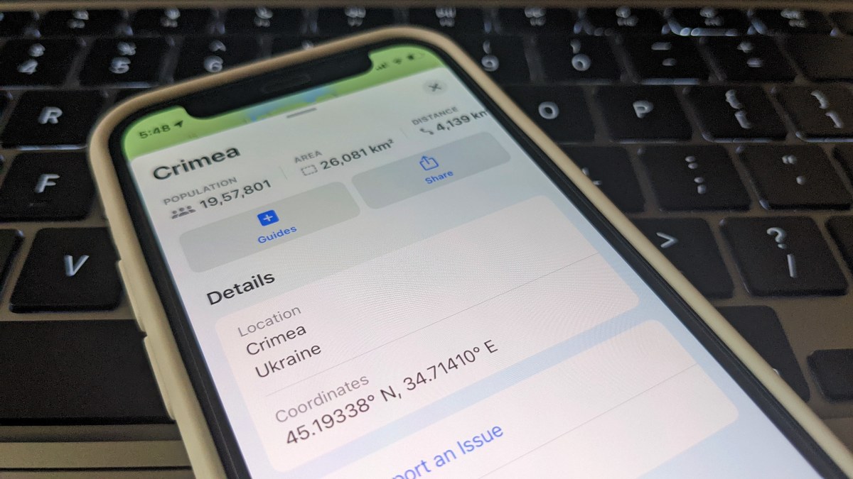 Apple Maps, Weather Apps Start Showing Crimea as Part of Ukraine Following Russian Invasion