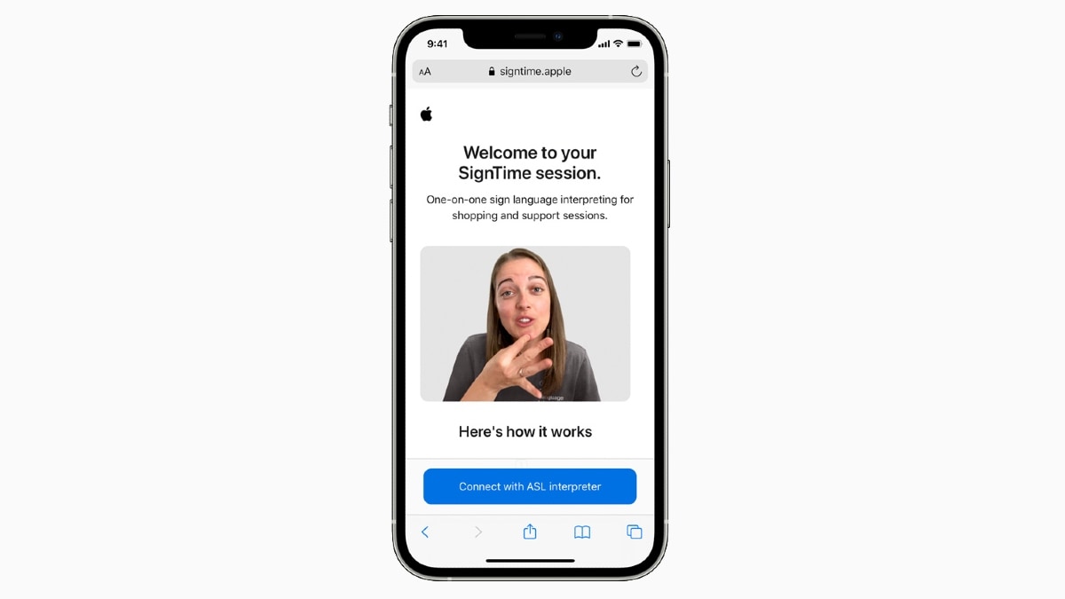 apple signtime sign language interpreter service image Apple SignTime  SignTime  Apple