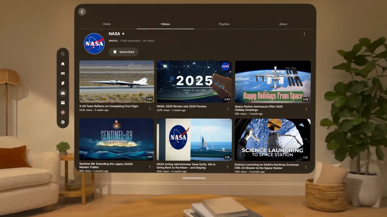 Apple Vision Pro Finally Gets an Official YouTube App With Up to 8K Video Playback