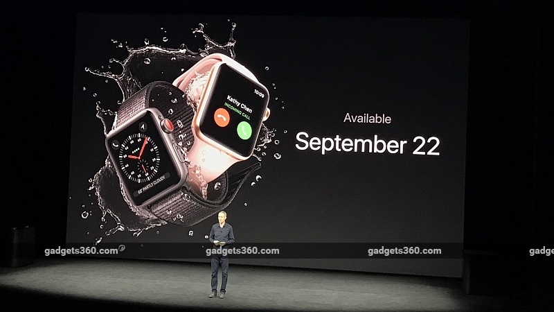 Apple Event 2017: Apple Watch Series 3 With LTE Connectivity, eSIM Announced
