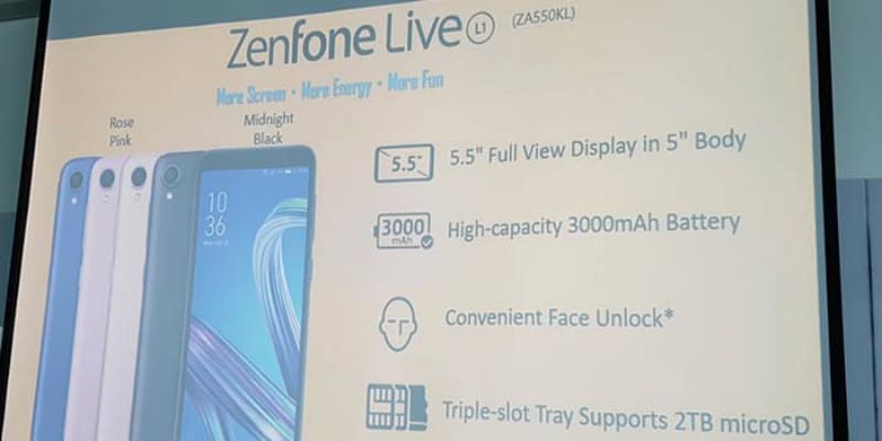 18:9 à¤¡à¤¿à¤¸à¥à¤ªà¥à¤²à¥ à¤µà¤¾à¤²à¤¾ à¤ªà¤¹à¤²à¤¾ à¤à¤à¤¡à¥à¤°à¥à¤¯à¤¡ à¤à¥ à¤¸à¥à¤®à¤¾à¤°à¥à¤à¤«à¥à¤¨ Asus ZenFone Live L1 à¤²à¥à¤¨à¥à¤