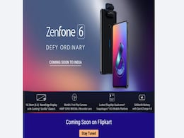 Asus ZenFone 6 जल्द होगा भारत में लॉन्च, Flipkart पर लिस्ट Asus ZenFone 6 जल्द होगा भारत में लॉन्च, Flipkart पर लिस्ट