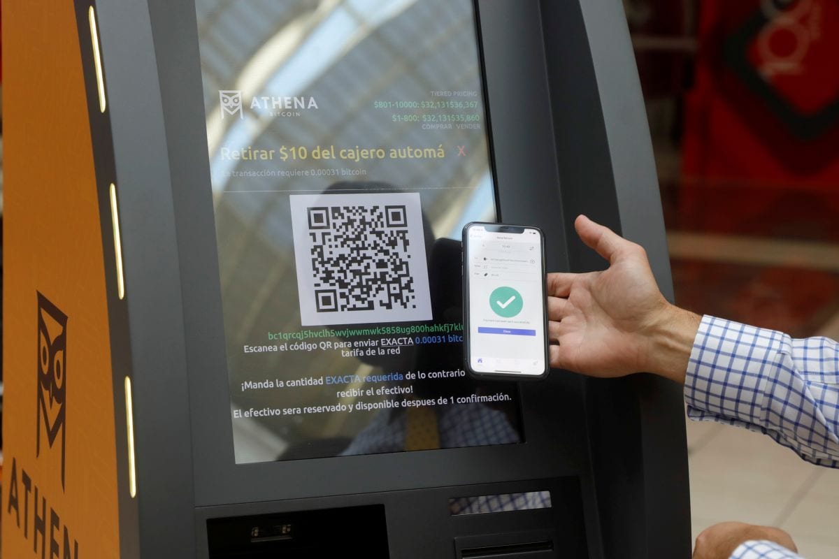 Bitcoin ATM Firm Athena Says Will Install 1 500 Machines in El