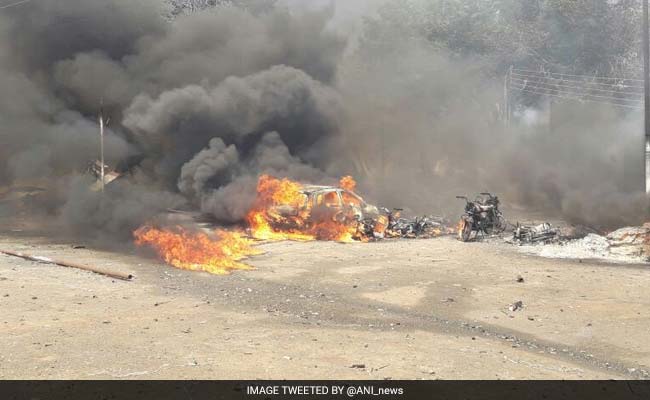 200 Shops, 40 Vehicles Gutted In Fire At Aurangabad Crackers Market