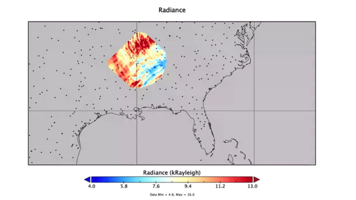 NASA&rsquo;s Atmospheric Waves Experiment Captures Gravity Waves From Hurricane Helene in Florida